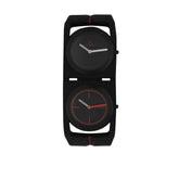 Titan Men's Sport Edge Watch Dual time, Black Dial With Black Resin Strap, 1653NP02